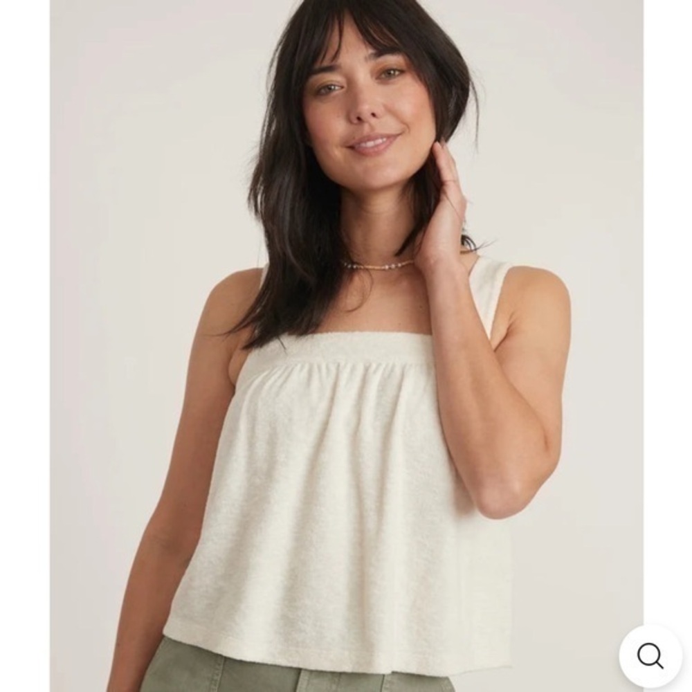 Marine Layer "terry out tank cloud dancer XL NWT